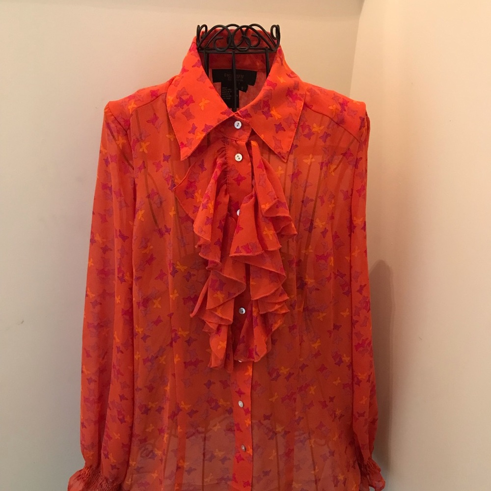 Twiggy London. Sheer blouse. Size small